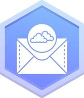 Cloud Polygon Icon vector