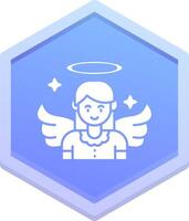 Angel Polygon Icon vector