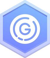 Letter g Polygon Icon vector