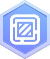 Square Polygon Icon vector