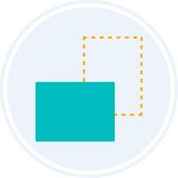 Transform Glyph Two Colour Circle Icon vector