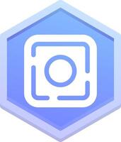 Dot Polygon Icon vector