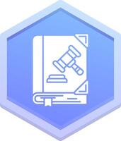 Crime Polygon Icon vector