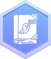 Spooky Polygon Icon vector