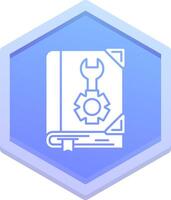 User manual Polygon Icon vector