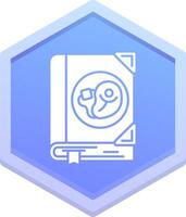 Cook Polygon Icon vector