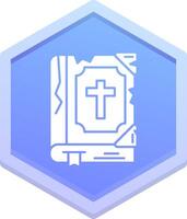 Bible Polygon Icon vector