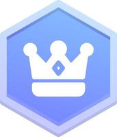 Crown Polygon Icon vector