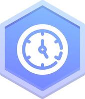 Timer Polygon Icon vector