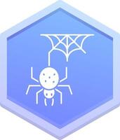 Spider Polygon Icon vector