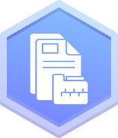 Archive Polygon Icon vector