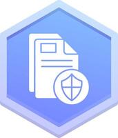 Protect Polygon Icon vector