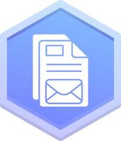 Email Polygon Icon vector