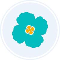 Violet Glyph Two Colour Circle Icon vector