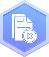 Close Polygon Icon vector