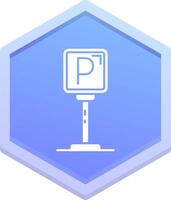 Parking Polygon Icon vector