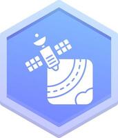 Gps Polygon Icon vector