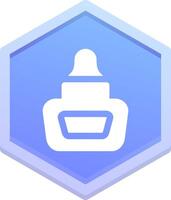 Liquid glue Polygon Icon vector