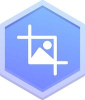 Crop selection Polygon Icon vector