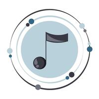 Musical note graphic icon symbol vector