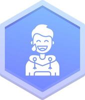 Sweat Polygon Icon vector