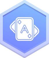 Aces Polygon Icon vector