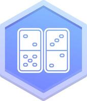 Domino Polygon Icon vector