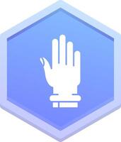 Hand Polygon Icon vector