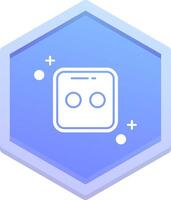 Dice two Polygon Icon vector