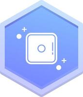 Dice one Polygon Icon vector