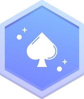 Spades Polygon Icon vector