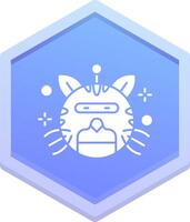 Robot Polygon Icon vector