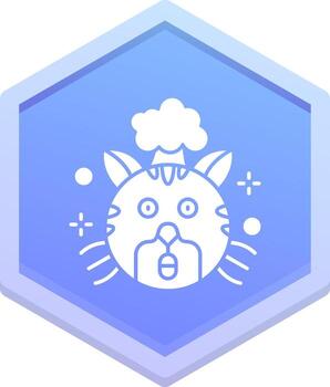 Exploding Polygon Icon vector
