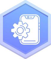 Setting Polygon Icon vector