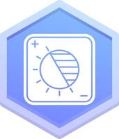 Exposure Polygon Icon vector