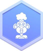 Exploding Polygon Icon vector