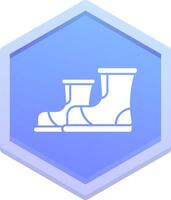 Boots Polygon Icon vector