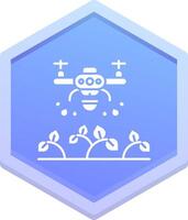 Drone Polygon Icon vector