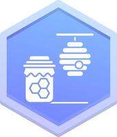 Honey Polygon Icon vector