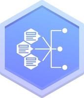 Index Polygon Icon vector