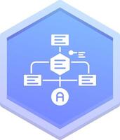 Flowchart Polygon Icon vector