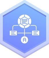 Workflow Polygon Icon vector