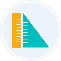 Geometry Glyph Two Colour Circle Icon vector