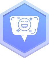 Emoji Polygon Icon vector