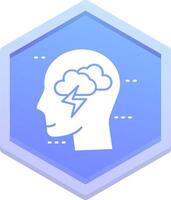 Brainstorm Polygon Icon vector