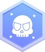 Skull Polygon Icon vector