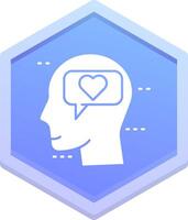Dialog Polygon Icon vector