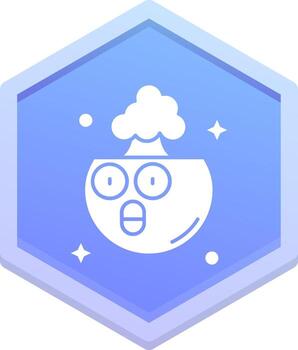 Exploding Polygon Icon vector