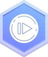 Next Polygon Icon vector