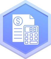 Calculator Polygon Icon vector